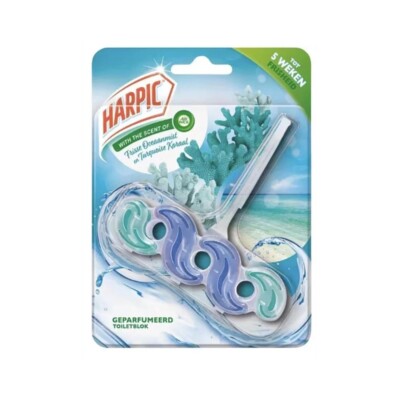109,29 /kg- 6x Harpic Toilettenblock   Fresh Ocean Mist & Turquoise Coral   35g