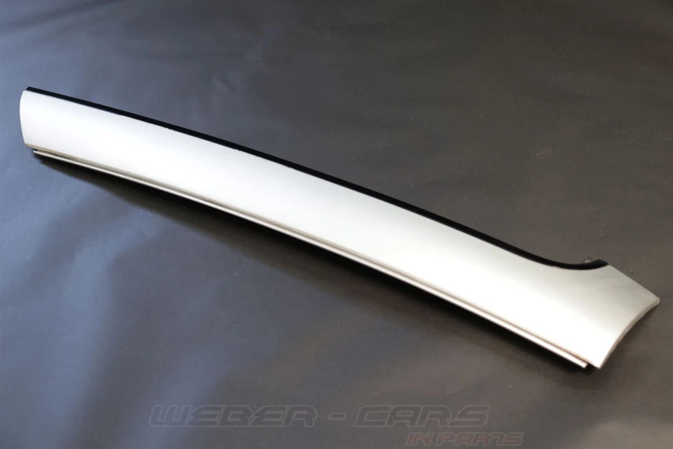 8H0853265A moldura izquierda pilar A parabrisas 1L1 aluminio mate OEM Audi RS4 8H Foto 3 de 4