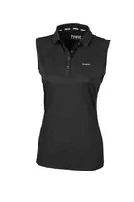 PIKEUR Snap Pullover Top  46-XL Riding Equestrian Sleeveless Polo Shirt Black