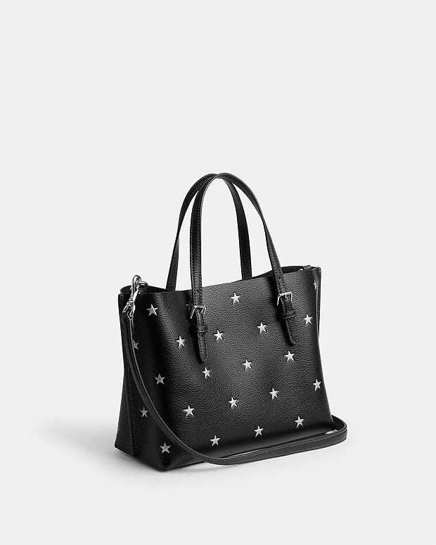 Borsa Coach Mollie 25 nuova con etichetta con stampa stelle CW022