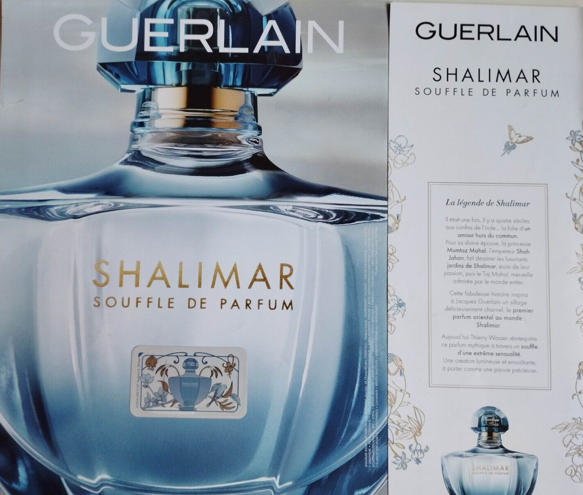 GUERLAIN Vintage Print Ad !! SHALIMAR Perfume for Women