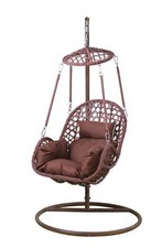 Outdoor Egg Chair Swing SET- Rattan Cocoon Swing Garden Seat COLLECT BLACKBURN