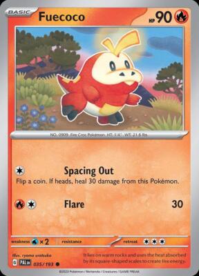 Pokemon Fuecoco (35/301) Paldea Evolved LP | eBay