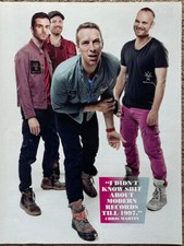 COLDPLAY ~  2011 Full page UK magazine poster