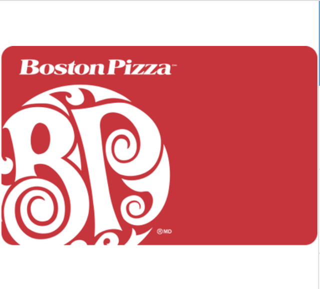 Boston Pizza Gift Card 50 Email delivery eBay