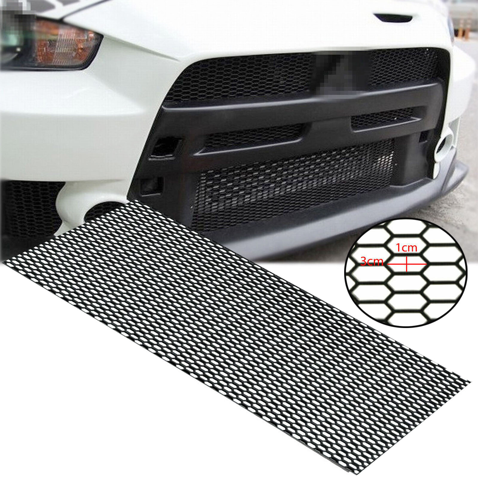 47''x16'' Universal ABS Car Racing Mesh Grill Spoiler Bumper