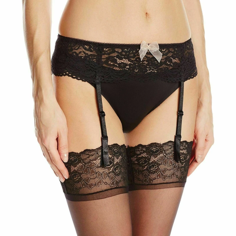 Cinturón con tirantes B.Tempt'd Ciao Bella negro XS S 8 10 liga de encaje 948144 Wacoal Foto 4 de 4