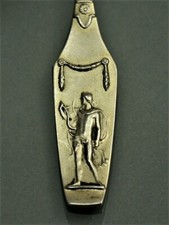 Jugendstil Mokkal&ouml;ffel Bruckmann 800er Silber L&ouml;ffel Adolf Amberg attr. (P30)