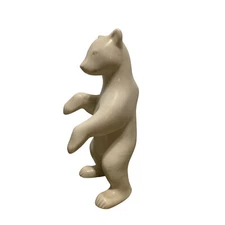 Vintage Mid Century Mod 1945-60s KPM Berlin Porcelain China Standing Bear 7.75''