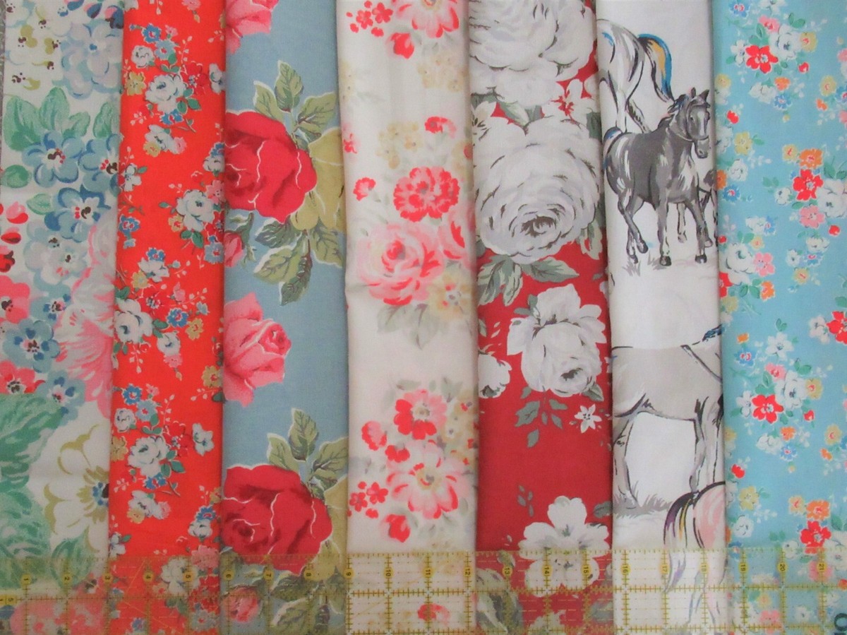 Cath Kidston Fabric Vintage Rose Floral English Cottage