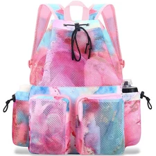 Mesh Swim Bags for Swimmers - Drawstring Backpack for Women Men Swim Team Gea...