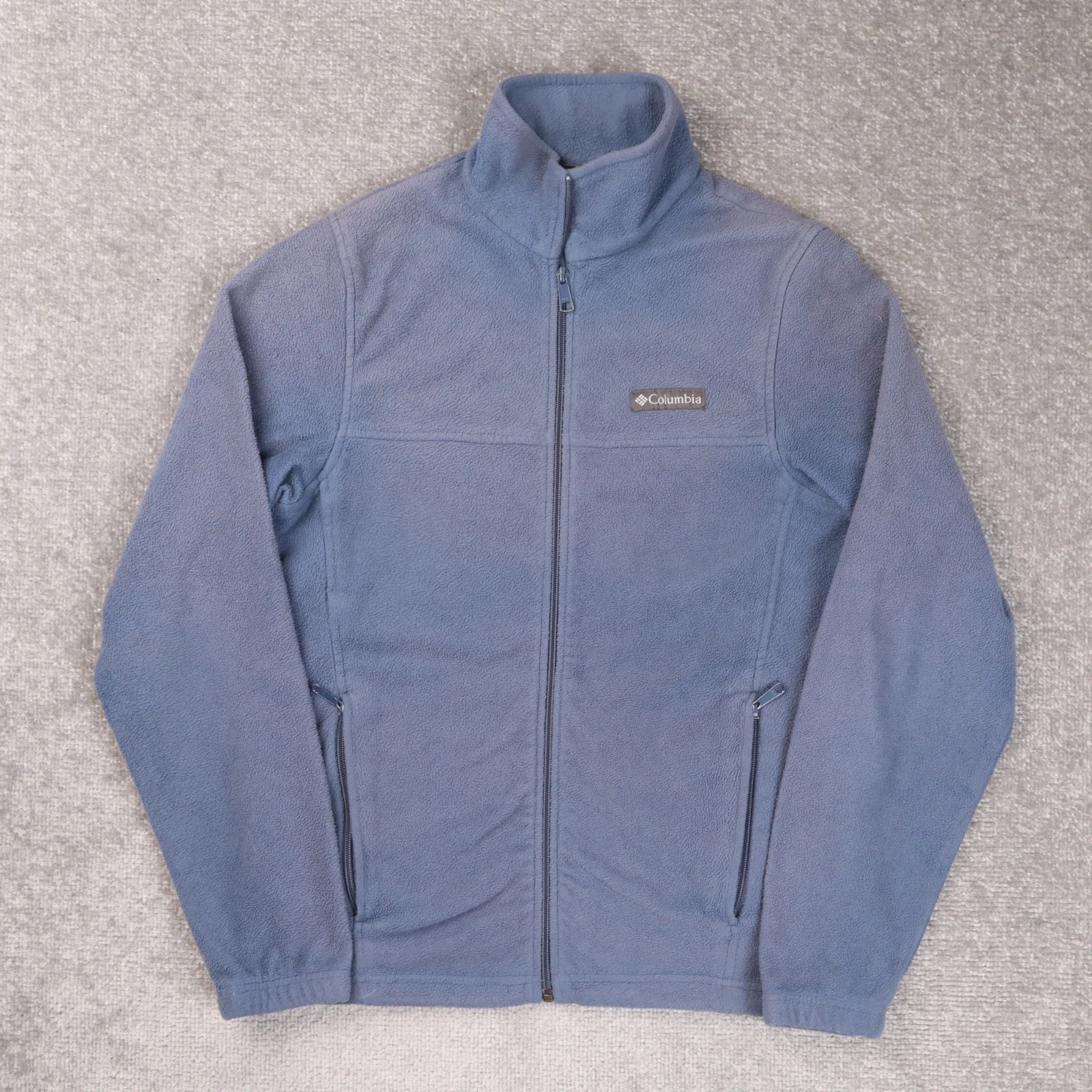 Columbia Mens Steens Mountain 2.0 Sunfaded Small Blue Long Sleeve Fleece Jacket
