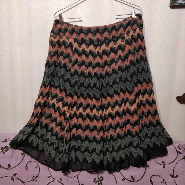 Women Monsoon Skirt Black Polyester 44 / XXL / 52