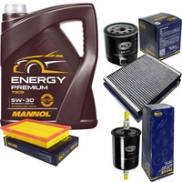 SCT Inspektionspaket 5L Mannol Energy 5W-30 FüR VW Polo 1.4 16V Skoda Fabia I