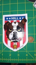 Bulldog Sticker Die Cut Hill Extreme Valor SOC 2006 Red Vinyl Shield Graphic