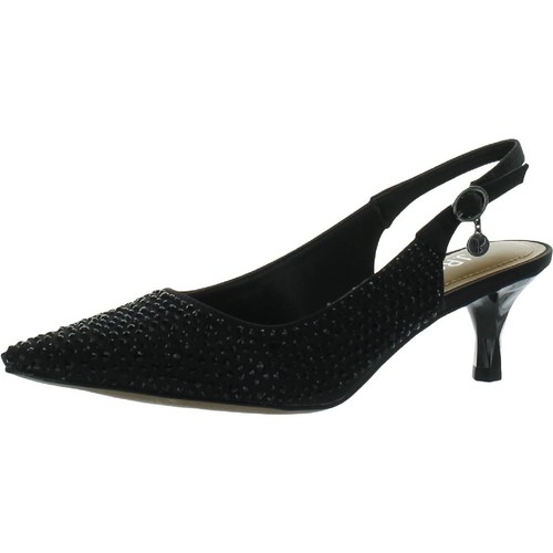 J. Renee Damenschuhe schwarz Knöchelriemen Pfennigabsatz 9 Medium (B, M) BHFO 6683 - Bild 1 von 3