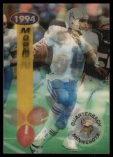 Warren Moon 1994 Sportflics #142 Vikings NFL READ FREE SHIPPING AutographDen