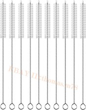 10 Pack Extra Long Straw Brushes 12in, 12mm Wide for Bottles, Tubes  Cups