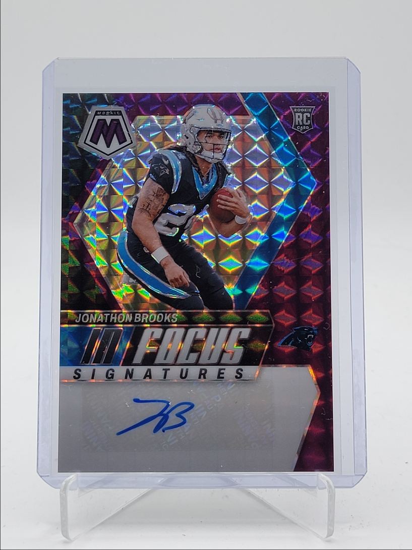 Jonathon Brooks Panini Mosaic in Focus Signatures #IFJBS Purple
