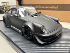 Ignition Model 1/18 Porsche RWB 964 Matte Black Resin Model Car -- IG2463