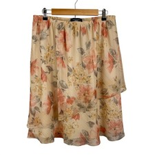 Vintage Fairy Sheer Skirt Size 18 Coquette Ethereal Asymmetric Layers Nature