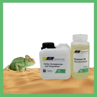 SKRESIN TOP ANGEBOT 1,5 kg Epoxidharz Versiegelung klar Terrarium - SET - EP Harz
