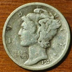 1921-P Mercury Dime-Good