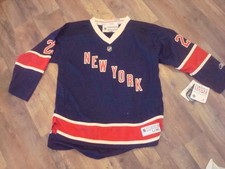JERSEY BOYS LG/XL NEW YORK RANGERS REEBOK NEW SHIRT Y2K DEADSTOCK VINTAGE ST5