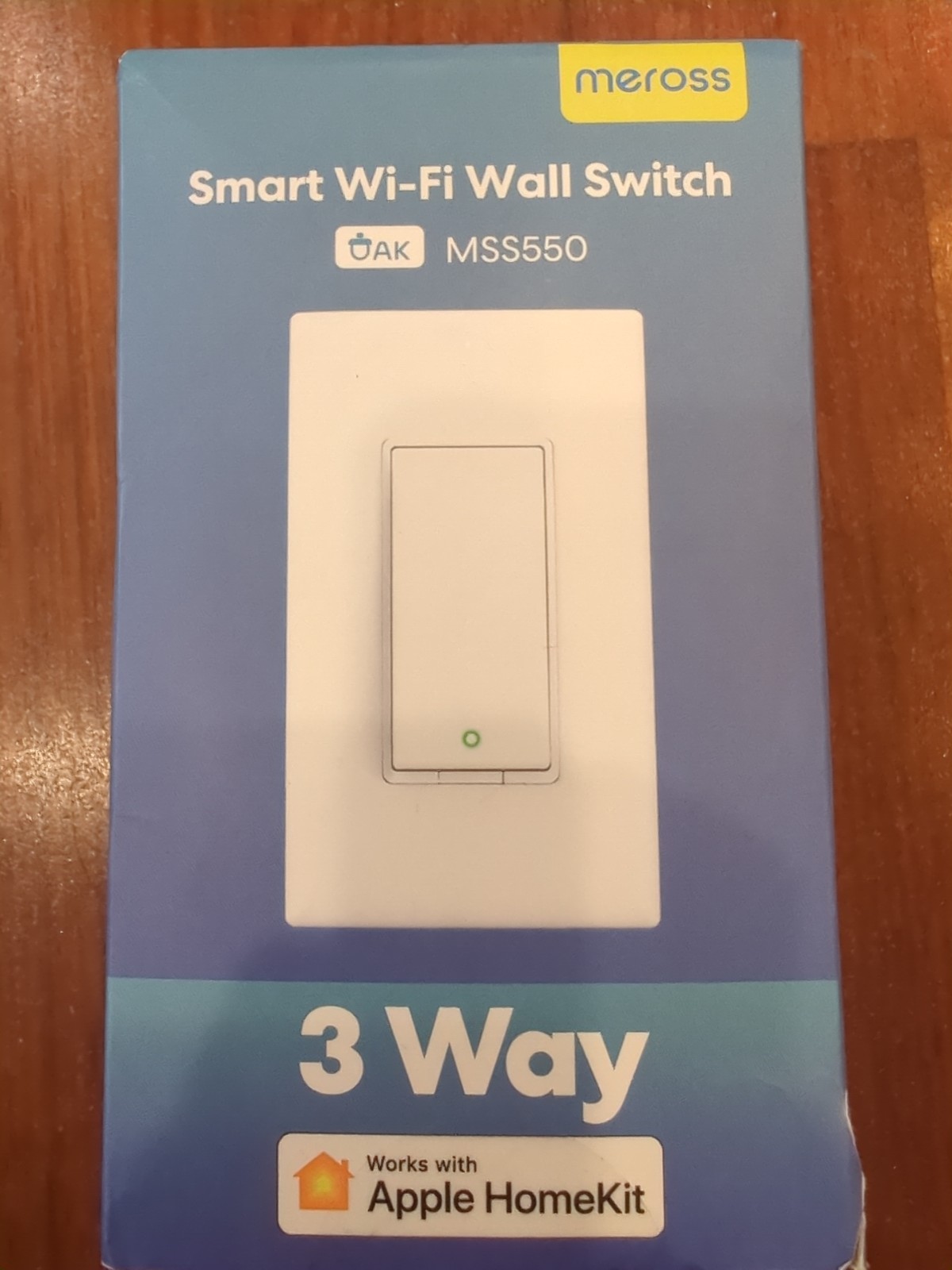 Meross MSS550 3-Way Smart Wi-Fi Wall Switch, new