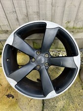 19" GENUINE AUDI A5 S LINE BLACK ROTOR ALLOY WHEEL RIM 8t0801025 9J ET33 spare