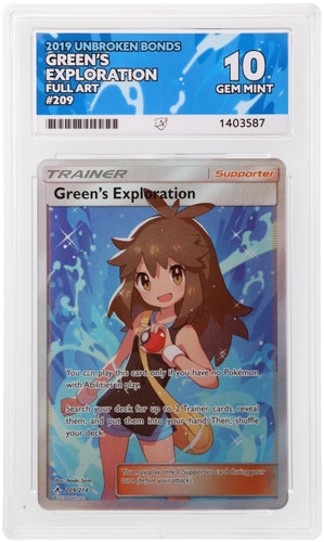 Green's Exploration graded ACE 10 for sale on eBay