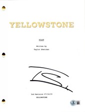Taylor Sheridan Signed Yellowstone Pilot Script Authentic Autograph Beckett