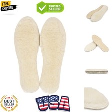 Unisex Sheepskin Insoles Warm Soft Cozy