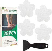 Non Slip Bathtub Stickers 28 PCS Adhesive anti Slip Shower stairs Stickers New