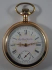 ANTIQUE 1897 ELGIN POCKET WATCH GRADE 170 18S 15J w/ FORTUNE GOLD-FILLED CASE