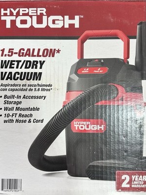 Hyper Tough 1.5 Gal 2 HP Wet/Dry Vacuum