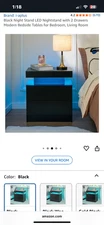  Brand New Black APlus LED night stand 