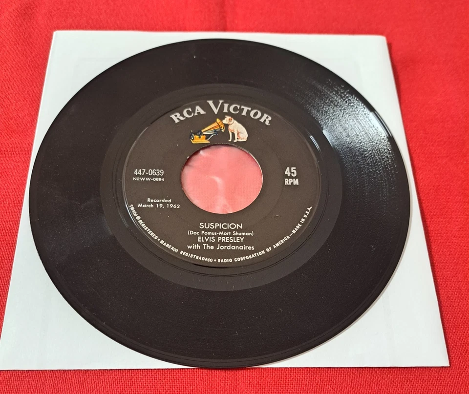 Elvis Rare 45 Gold Standard Series " Suspicion " June 1964....USA - Bild 3 von 4