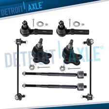 8pc Front Lower Ball Joints Sway Bars Tie Rod Ends for Chevy Equinox GMC Terrain