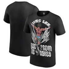 NEW WES LEE YOUTH RISE FROM THE ASHES WWE WRESTLING T-SHIRT - BLACK -YOUTH SMALL