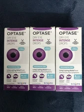 3xOptase Dry Eye Intense Drops Preservative Free 300 Drops (0.33 oz) Exp. 07/27