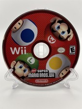 New Super Mario Bros. Wii (Wii, 2009) Disc in Original Sleeve - Tested Working