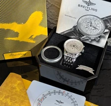 2001 Breitling Navitimer Montbrillant A41330 Watch 422A Bracelet Box & Booklets