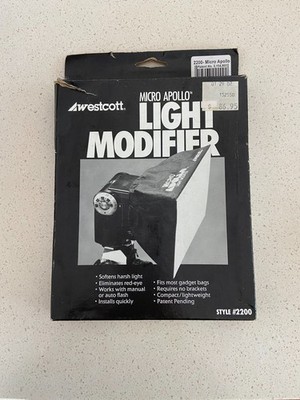 WESTCOTT MICRO APOLLO LIGHT MODIFIER SOFTBOX 5''x8'' STYLE #2200 DIFFUSER
