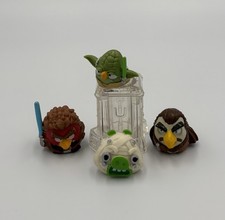 Angry Birds Star Wars Telepods Figures- Anakin Yoda Tuscan Raider Qui Gon Jinn