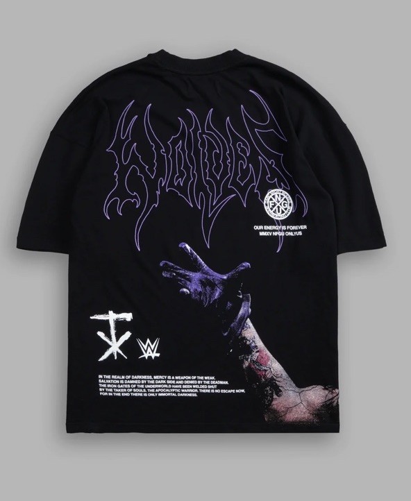 Darc Sport X WWE Undertaker Risen Premium Oversized Tee Size Large