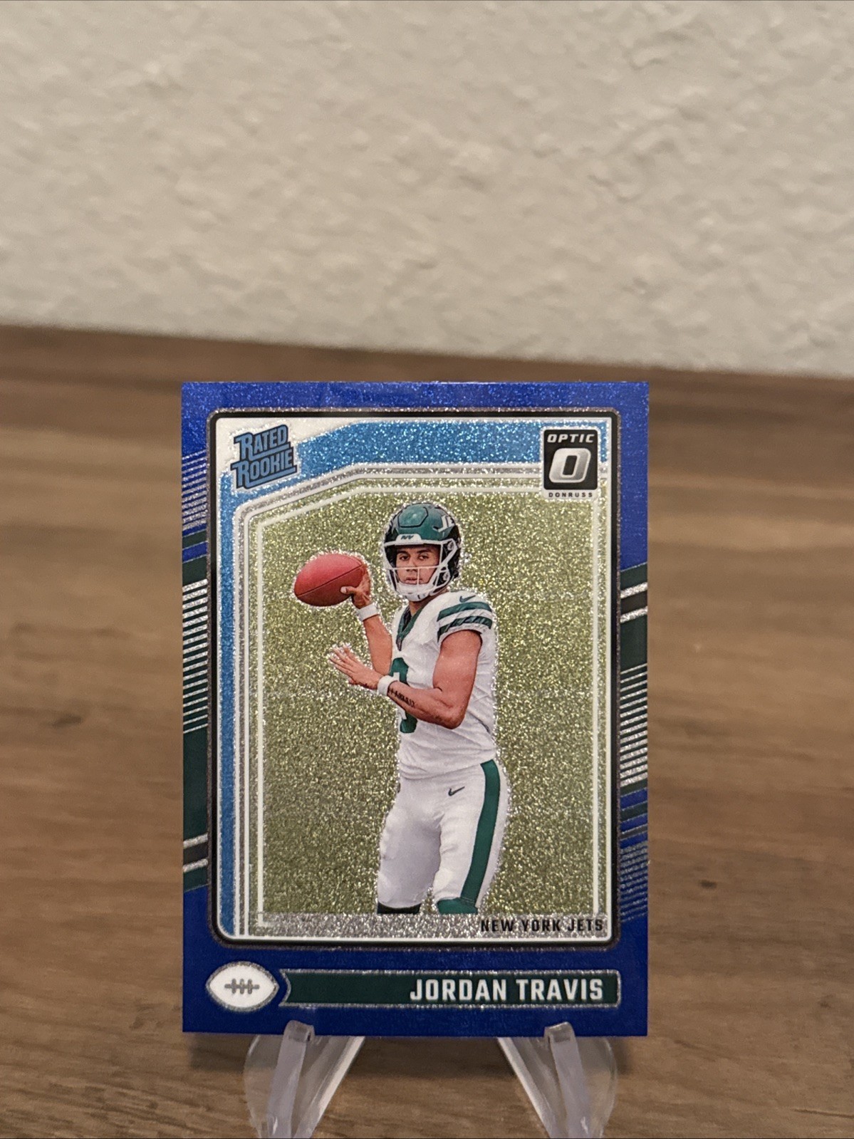 2024 Panini Donruss Optic - Rated Rookie Jordan Travis #260 Blue Glitter SSP