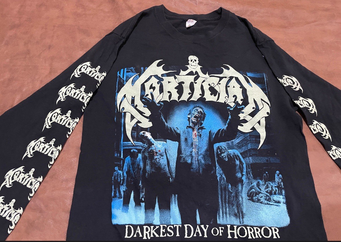 【希少】90s MORTICIAN ロンT バンド メタル 90's Retro T-shirt Mortician Death Metal Band Grindcore Long