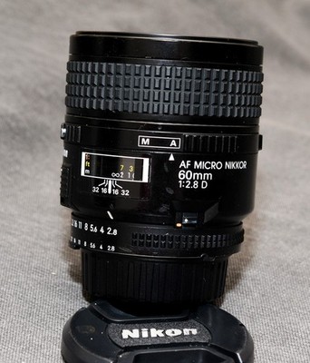 Nikon Micro Nikkor 60mm f/2.8D AF Lens   EXCELLENT       Fast AF, Sharp