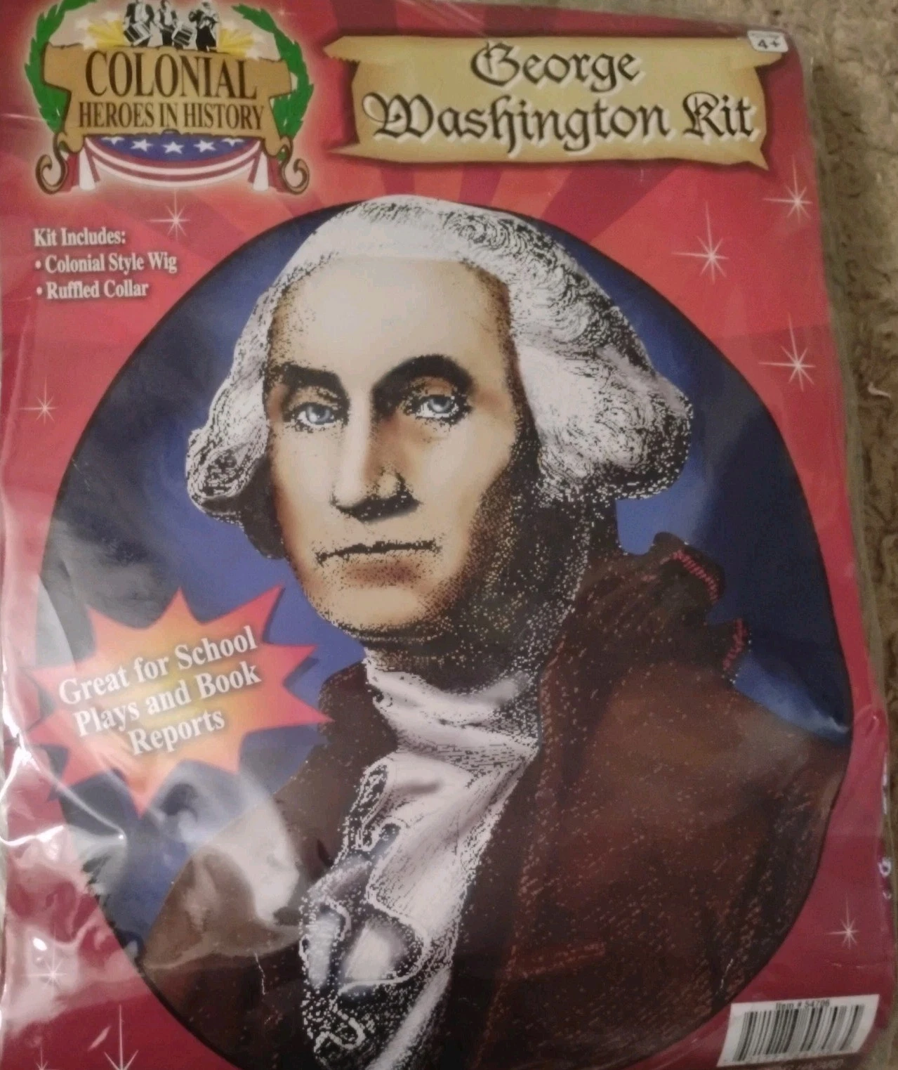 George Washington Founding Father USA American President Men's Costume Kit